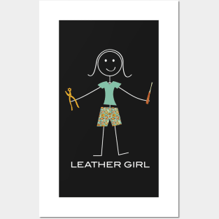 Funny Womens Leatherworking Design Posters and Art